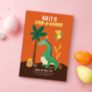 Search for dinosaur fourth birthday invitations Four a saurus