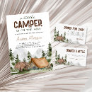Search for camper baby shower invitations Rustic