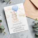 Search for bunny baby boy shower invitations Clouds