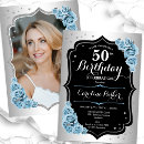Search for black light birthday invitations Fifty