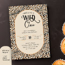 Search for leopard print birthday invitations Wild one