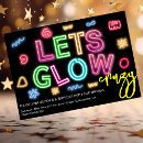 Search for lets glow crazy party invitations For kids