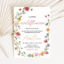 Recherche de wildflower baby shower invitations Floral