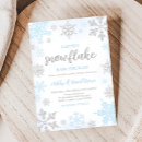 Search for blue snowflake baby shower invitations Glitter