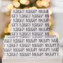 Search for naughty wrapping paper Typography
