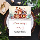 Search for gingerbread house birthday invitations Watercolor