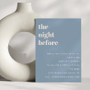 Search for unique rehearsal dinner invitations Dusty blue