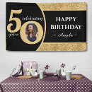 Search for 50th anniversary banners Glitter