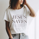 Search for jesus saves womens tshirts Bible verse