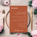 Search for fall wedding menus Bold typography