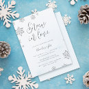 Search for silver glitter bridal shower invitations Winter wonderland
