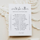 Search for bridal shower games Would she rather