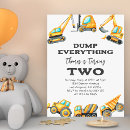 Search for construction 2nd birthday invitations Modern