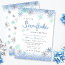 Search for snowflake baby shower invitations Gender neutral