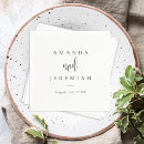 Search for elegant wedding napkins Typography