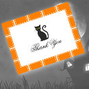 Search for black cat thank you postcards White
