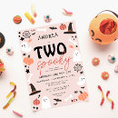 Search for two spooky birthday invitations Pumpkin