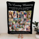 Search for in loving memory blankets Remembrance