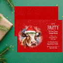 Search for cows christmas invitations Santa cow