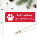 Search for red cat return address labels Modern