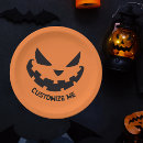 Search for jack o lantern plates Orange