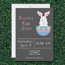 Search for decorated easter egg invitations Rabbit