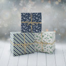 Search for mistletoe wrapping paper Green