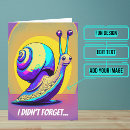 Search for snail birthday cards Colourful