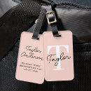 Search for monogram luggage tags script
