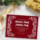 Search for family gathering christmas invitations Modern