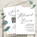 Search for white rehearsal dinner invitations Chic