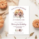 Search for burgundy 1st birthday invitations Fall