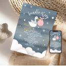 Recherche de stork baby shower invitations Nuages