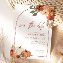 Search for pumpkin save the dates Autumn