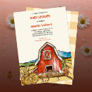 Search for barnyard farm baby shower invitations Gingham