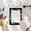 Recherche de conception originale invitations Noir et blanc