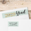 Search for mint and gold return address labels Elegant