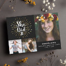 Search for she did it graduation invitations Simple