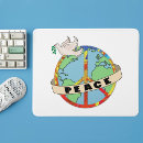 Search for white doves mousepads Peace on earth