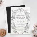 Search for fleur de lis wedding invitations White