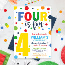 Search for baby boy fourth birthday invitations 4th
