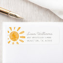 Search for you are my sunshine return address labels First birthday