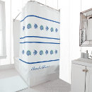 Search for shell shower curtains Blue and white