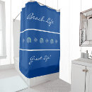 Search for shell shower curtains Blue and white