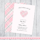 Search for pink heart invitations A little sweetheart