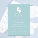 Search for baby footprint invitations Simple