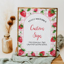 Search for berry first birthday party signs Watercolor