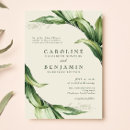 Search for tropical leaves wedding invitations Elegant