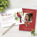Search for cardinal thank you cards Memorial