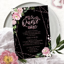 Search for pink black quinceanera invitations Mis quince